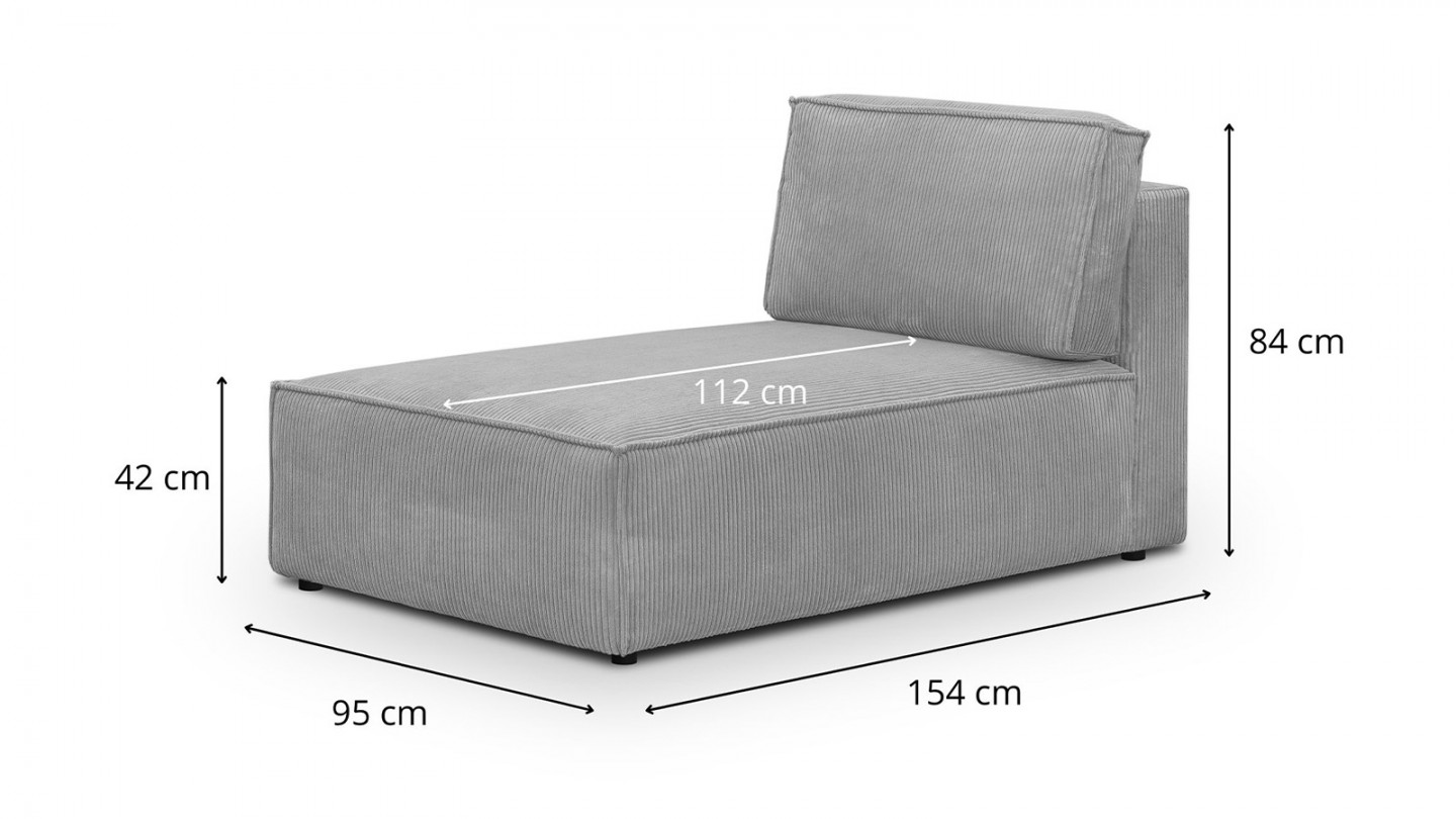 Canapé Convertible 7 Places Timesquare - Bleu - 223 Cm - Occasion