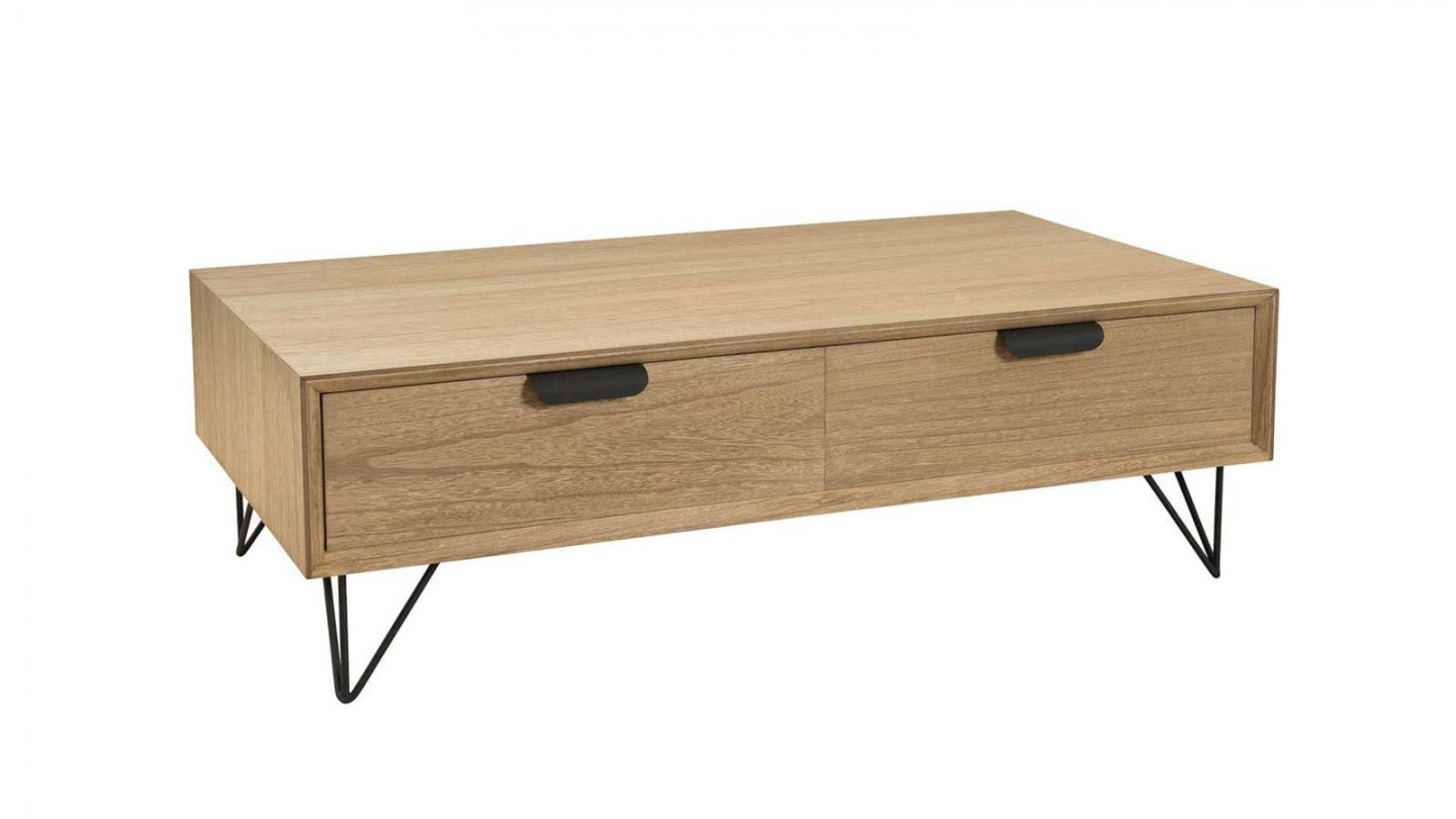 Løtta - Table basse 4 tiroirs
