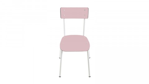 Chaise d'écolier adulte rose poudré - Collection Suzie - Les Gambettes