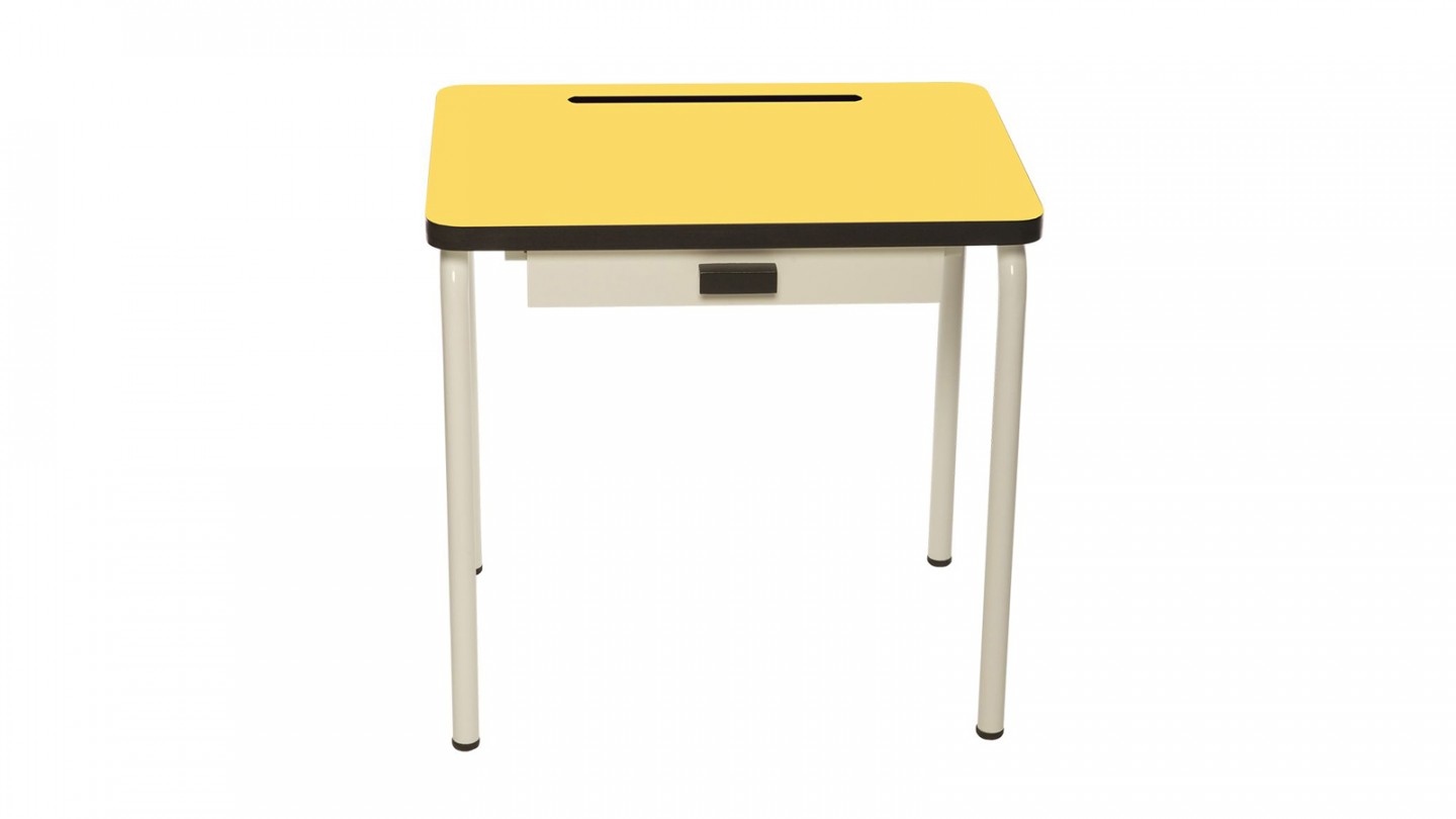 Bureau d'écolier enfant jaune citron - Collection Régine - Les Gambettes