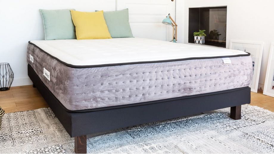 ensemble matelas ressorts ensachés + sommier 180x200 duo spring
