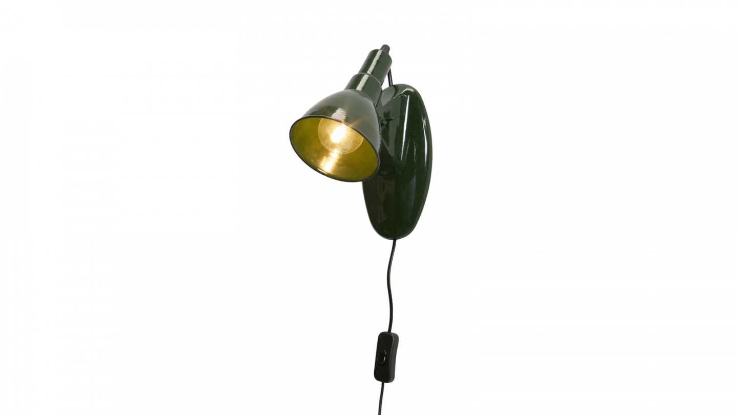 Spot lumineux en métal vert foncé - Collection Masterpiece - BePureHome
