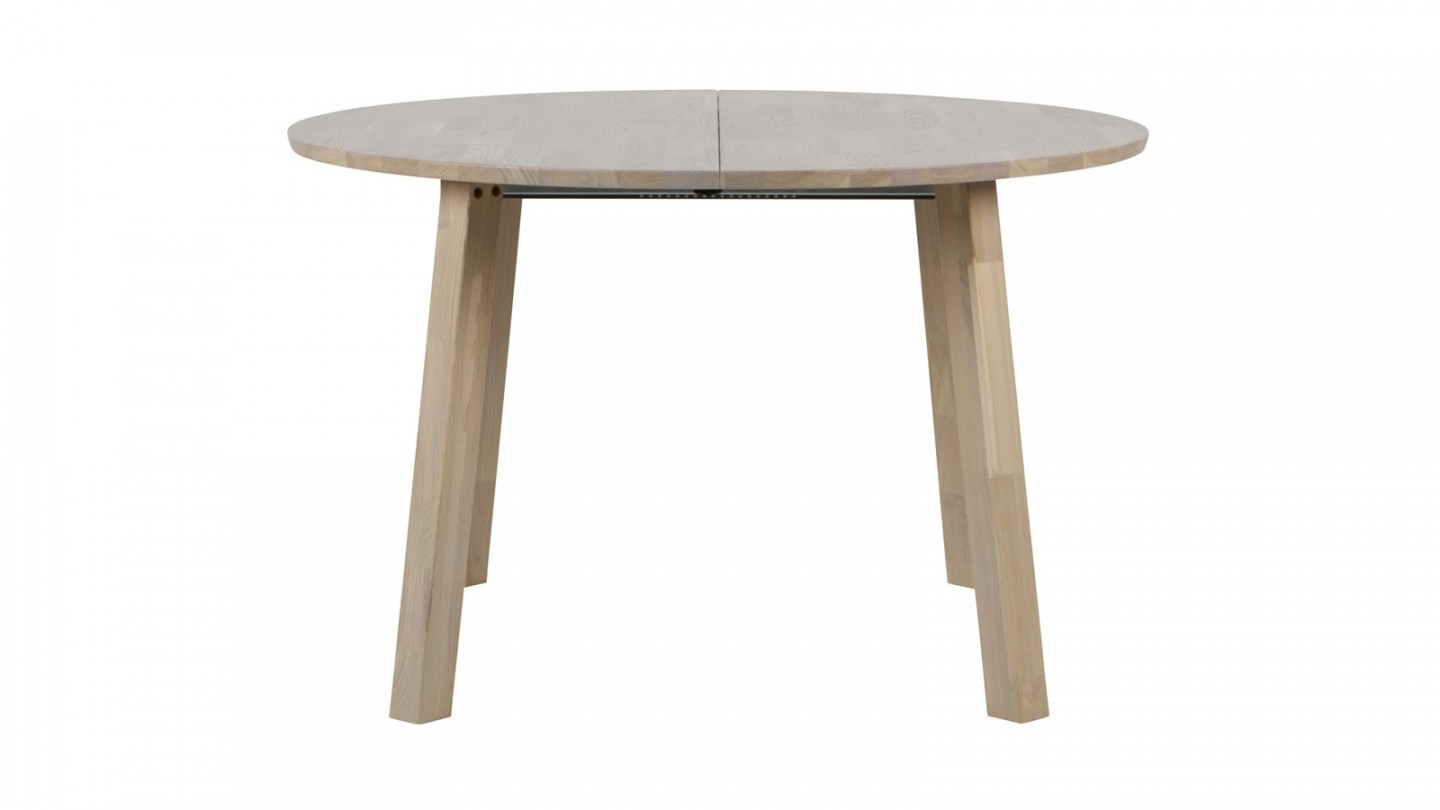 Table à manger ronde extensible en chêne - Collection Lange - Woood