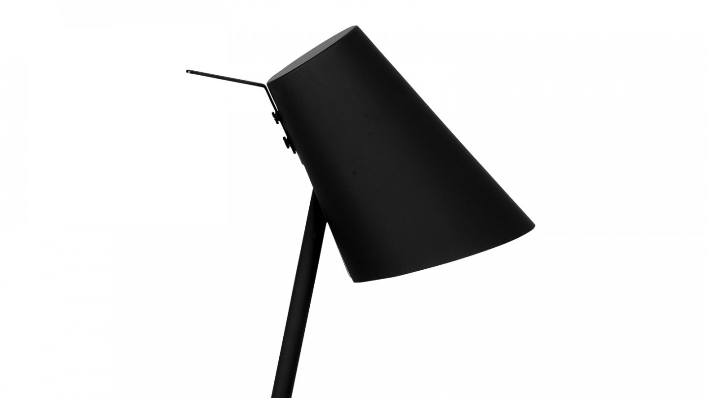 Lampe à poser en fer et gomme noir - Collection Cardiff - It's About Romi