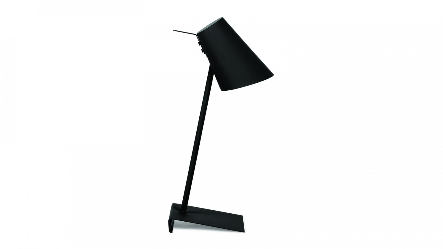 Lampe à poser en fer et gomme noir - Collection Cardiff - It's About Romi