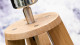 Lampadaire en bambou abat jour en lin gris foncé - Collection Eeverest - Good&Mojo