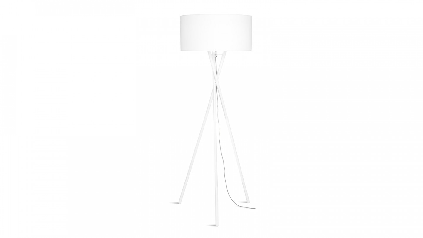 Lampadaire blanc - Collection Hampton - It's About Romi