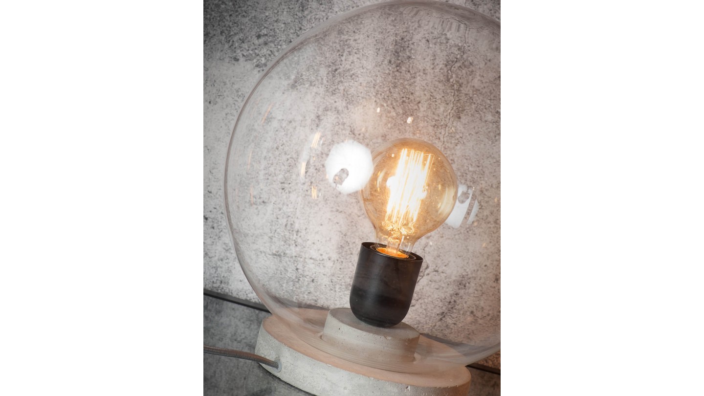Lampe à poser ronde en verre - Collection Warsaw - It's About Romi