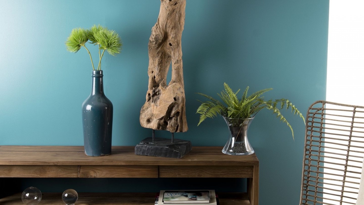 Objet décoratif branche naturelle "M" - Collection Clara