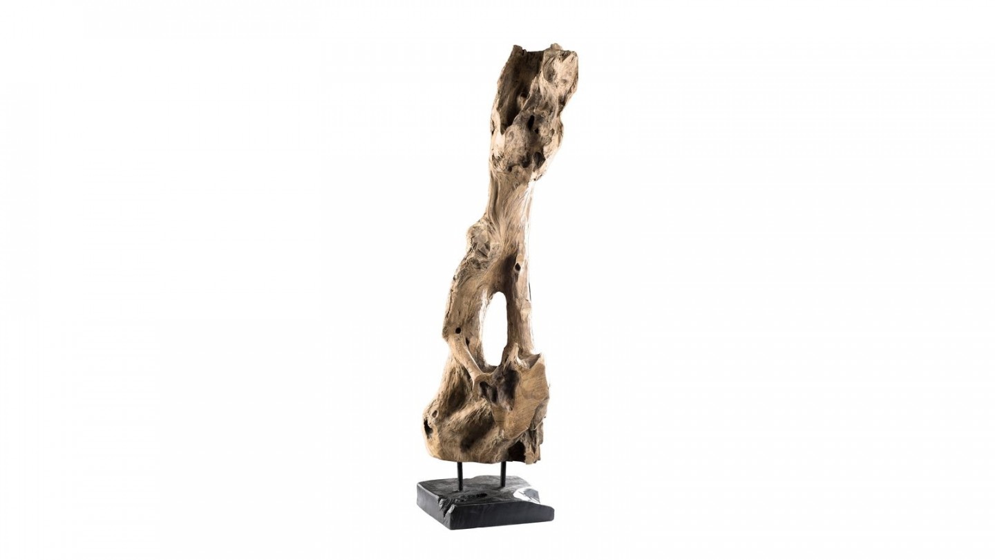 Objet décoratif branche naturelle "M" - Collection Clara