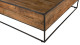 Table basse carrée 100x100cm en teck recyclé et métal - Collection Sixtine