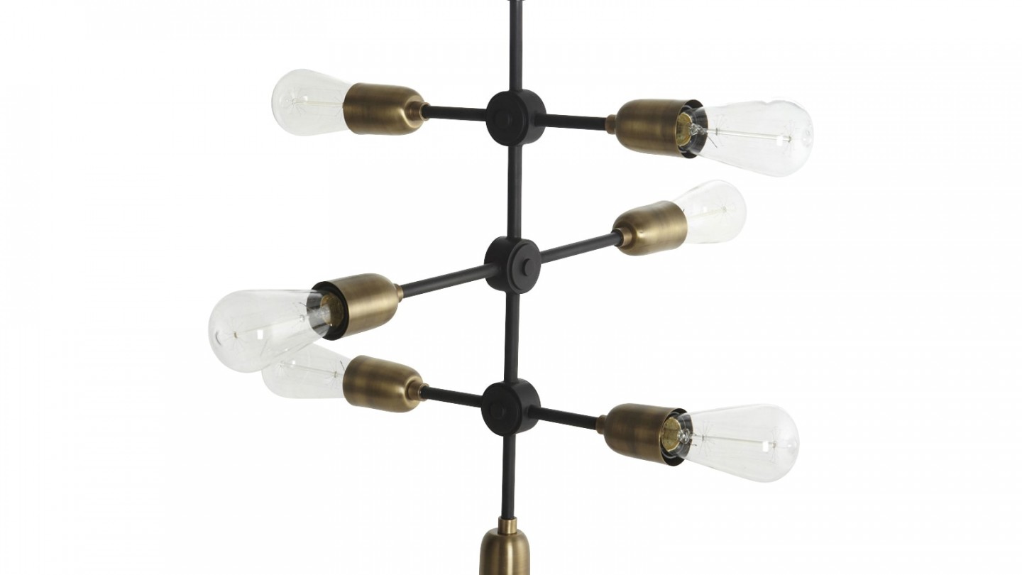 Suspension en métal 7 ampoules - Collection Molecular - House Doctor