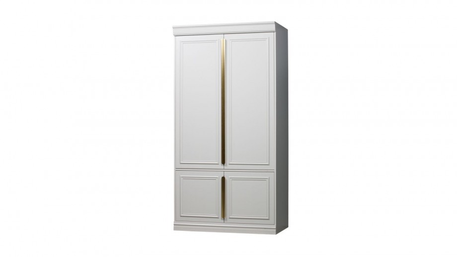 Armoire 62cm 2 portes en pin blanc - Collection Organize BePureHome