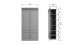 Armoire 44cm 2 portes en pin blanc - Collection Organize BePureHome