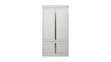 Armoire 44cm 2 portes en pin gris clair - Collection Organize BePureHome