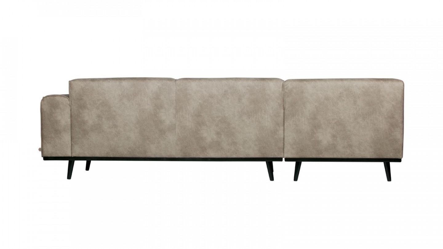 Canapé d'angle gauche gris éléphant - Collection Statement - BePureHome