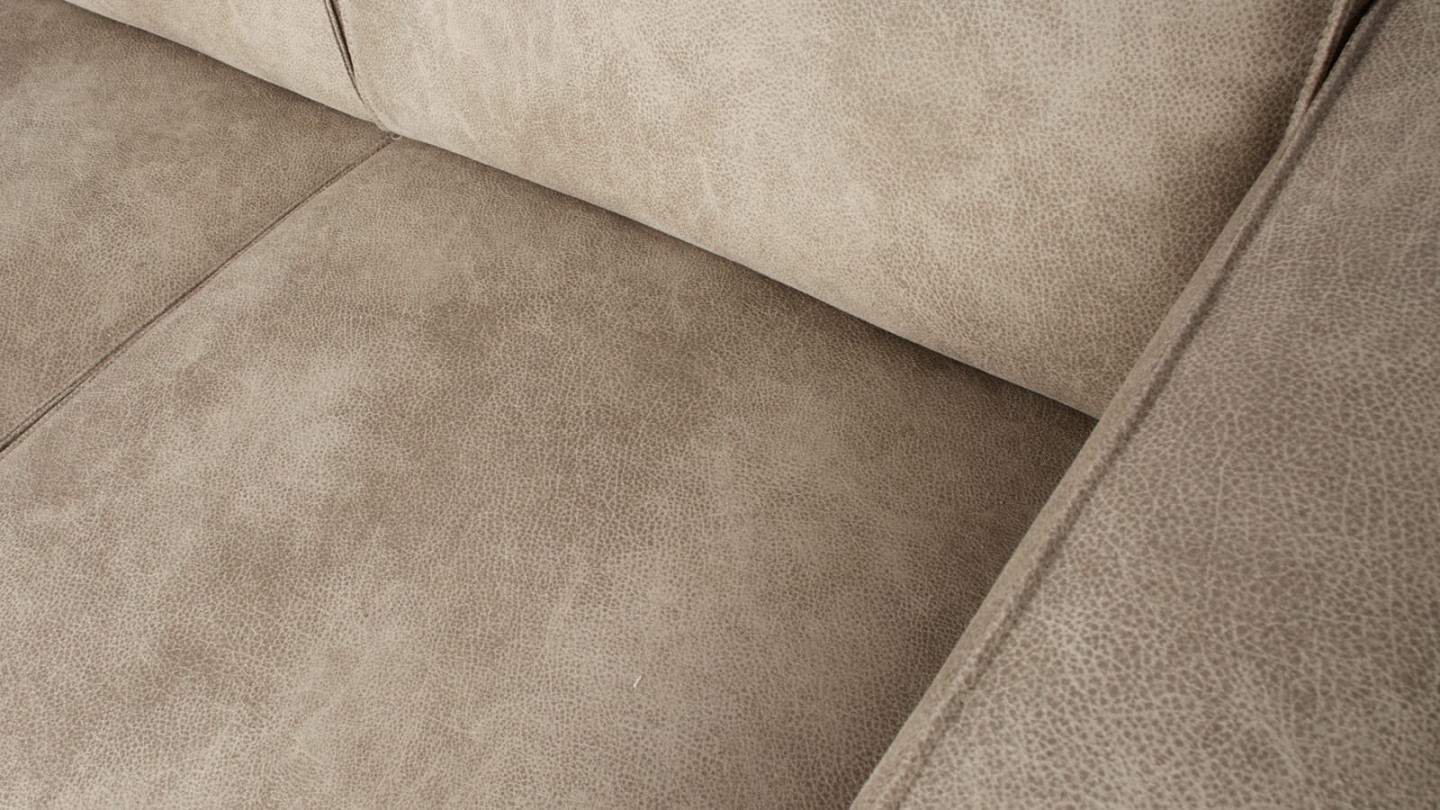 Canapé d'angle gauche gris éléphant - Collection Statement - BePureHome