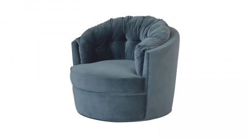 Fauteuil rond Bleu - Collection Carousel - BePureHome