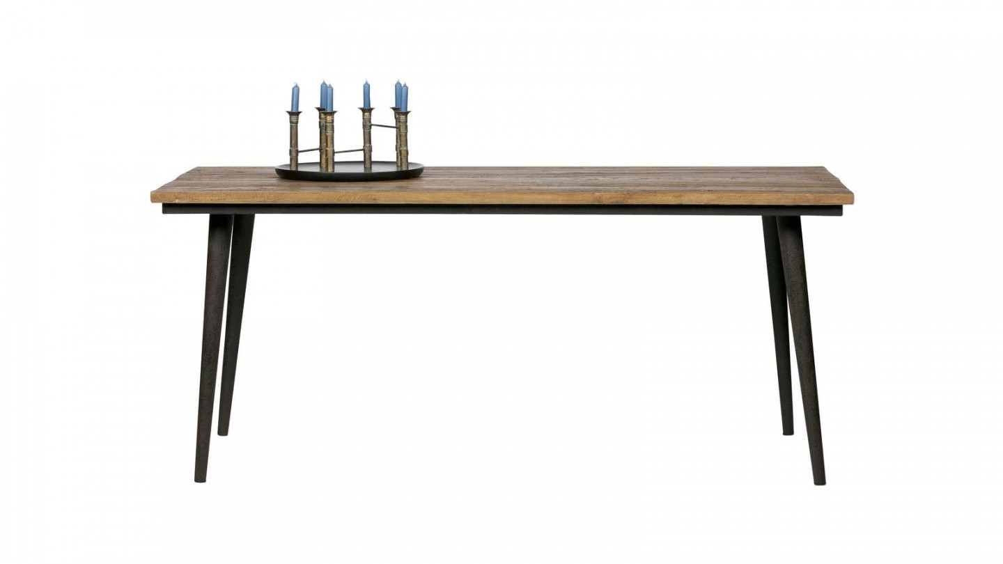 Table à manger 180cm en bois piètement en métal - Collection Guild - Woood
