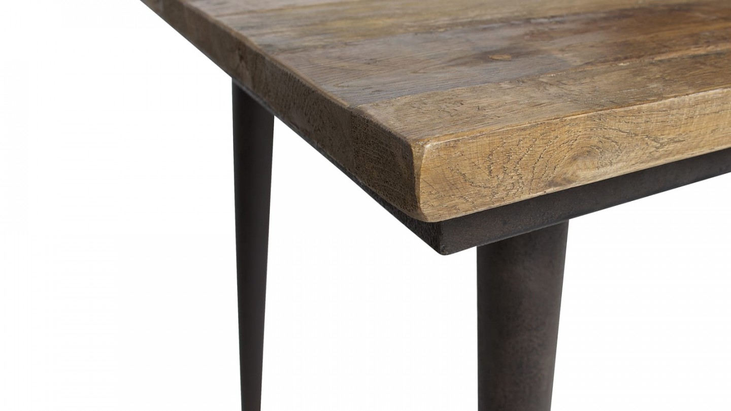 Table à manger 180cm en bois piètement en métal - Collection Guild - Woood