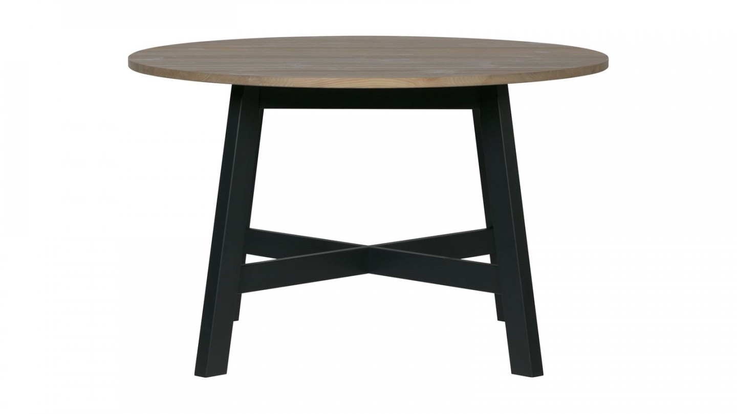 Table à manger ronde ø120cm en pin massif - Collection Derby - Woood