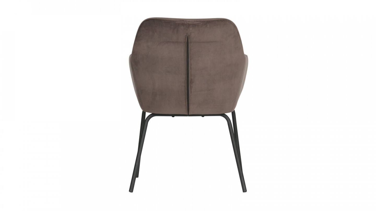 Lot de 2 fauteuils en velours anthracite - Collection Mood - Vtwonen