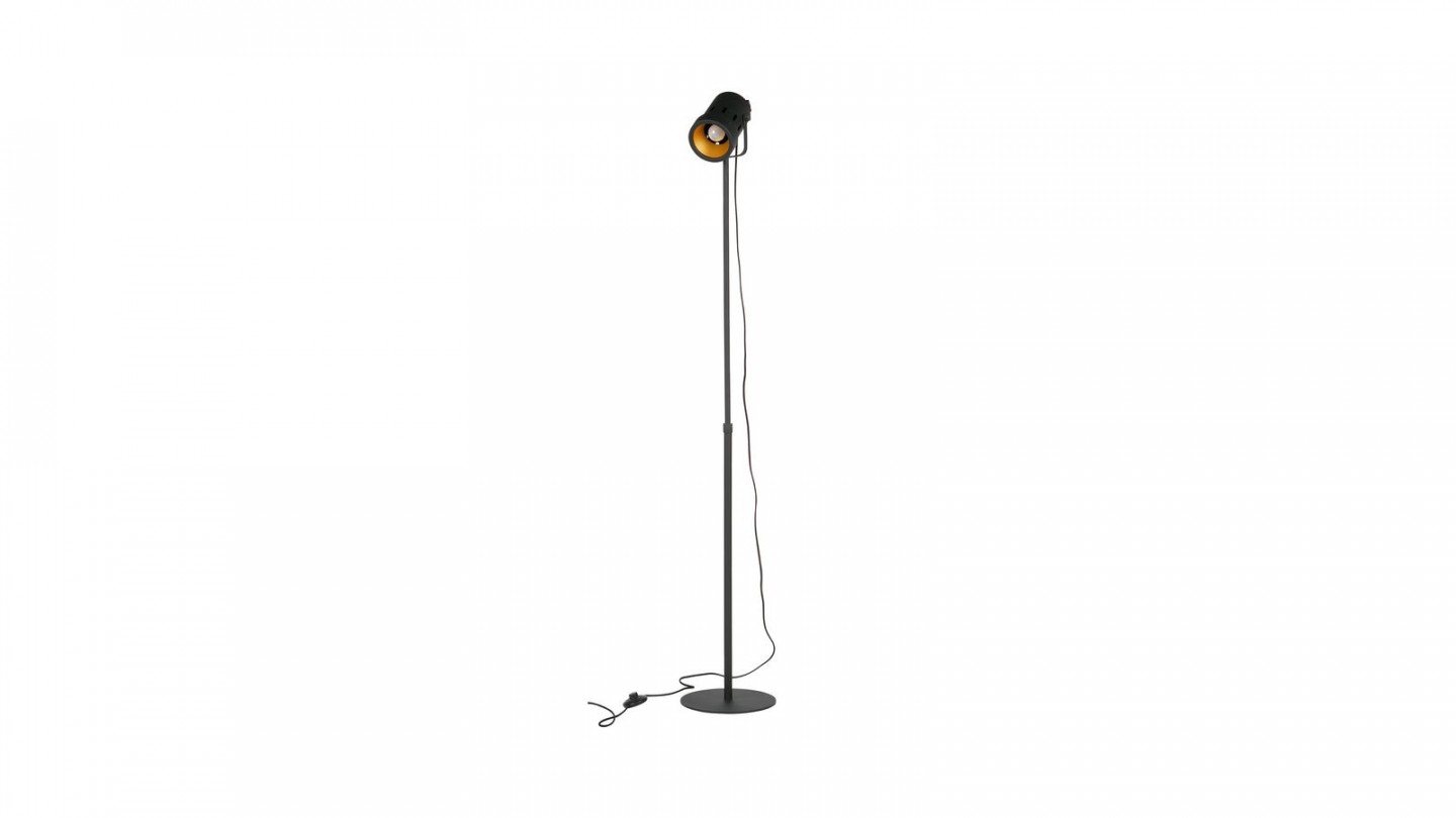 Lampadaire en métal noir - Collection Bente - Woood