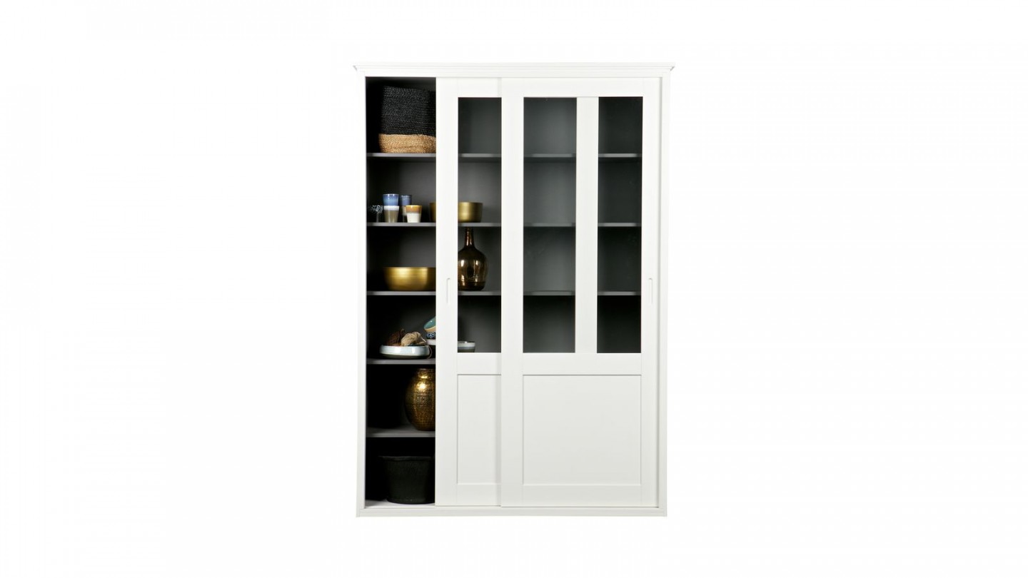 Armoire 2 portes en pin blanc - Collection Vince - Woood