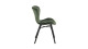 Lot de 2 chaises en velours vert piètement métal noir - Collection Batilda