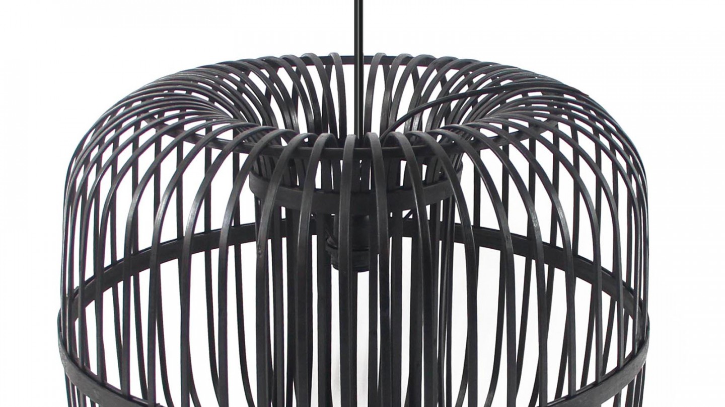 Suspension en bambou noir - Taille S - Collection Sundown