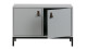 Meuble de rangement 2 portes en pin gris et métal - Vtwonen