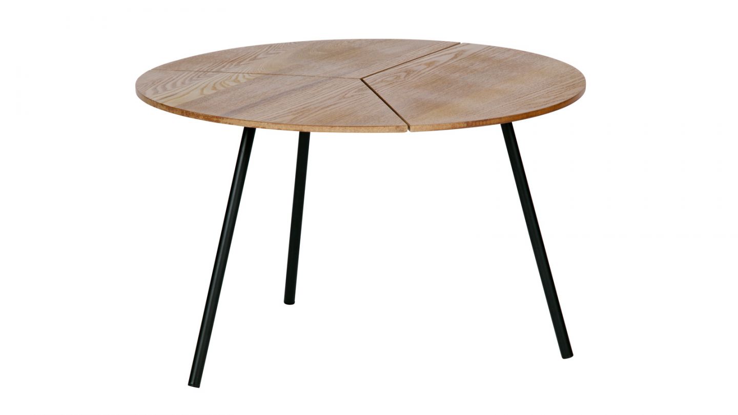 Table basse ø60 en bois et métal - Collection Rodi - Woood