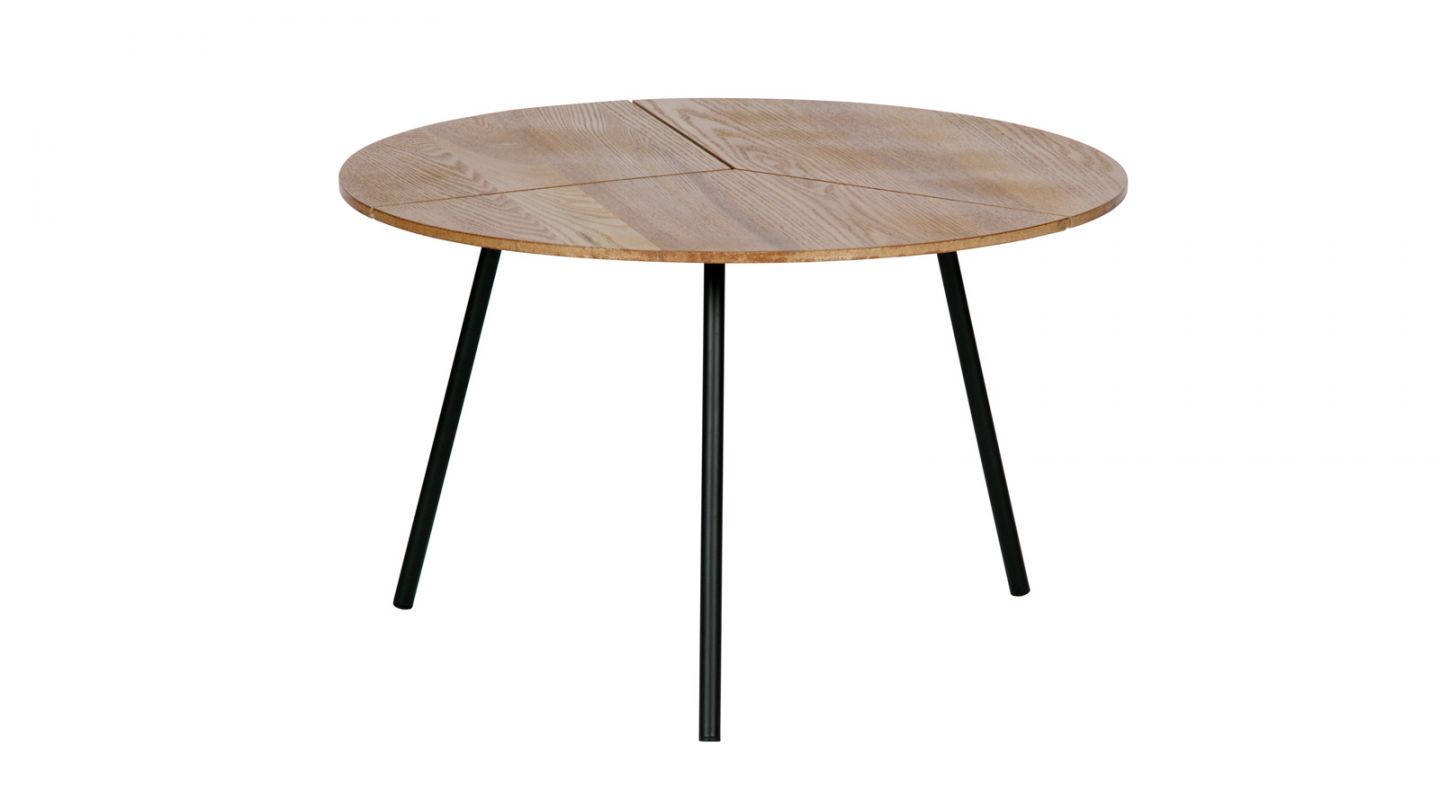Table basse ø60 en bois et métal - Collection Rodi - Woood
