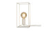 Lampe de table rectangle en métal blanc - Collection Antwerp - It's About Romi