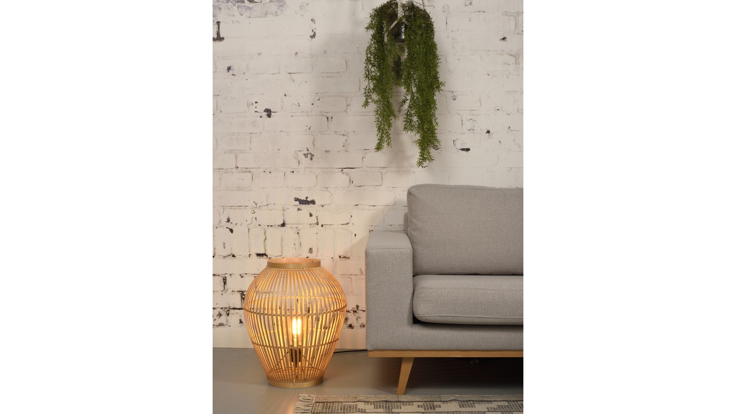 Lampe de sol en bambou naturel - Taille S - Collection Tuvalu - It's About Romi