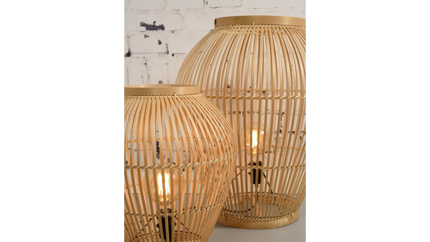 Lampe de sol en bambou naturel - Taille S - Collection Tuvalu - It's About Romi