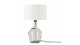 Lampe à poser en verre recyclé et lin blanc - Taille S - Collection Murano - It's About Romi