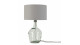 Lampe à poser en verre recyclé et lin gris clair - Taille S - Collection Murano - It's About Romi