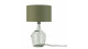 Lampe à poser en verre recyclé et lin vert - Taille S - Collection Murano - It's About Romi
