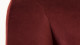 Fauteuil en velours rouge bordeaux piètement épingle en métal noir - Collection Agathe