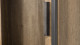 Bibliothèque 4 niveaux en bois, métal et portes vitrées - Collection Carla