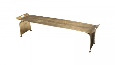 Table basse en aluminium doré - Johan