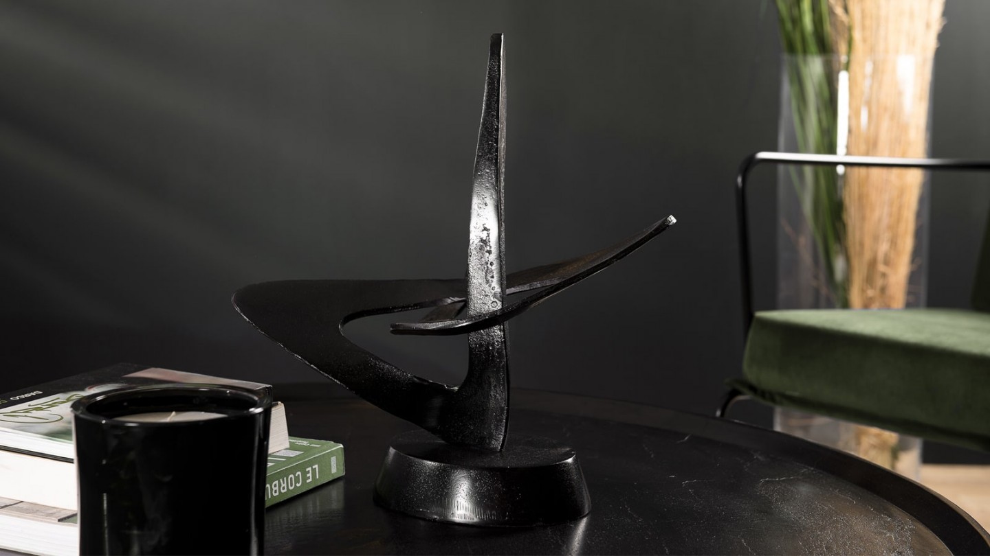 Décoration en aluminium noir - Collection Johan