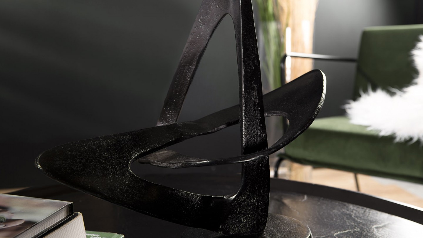 Décoration en aluminium noir - Collection Johan