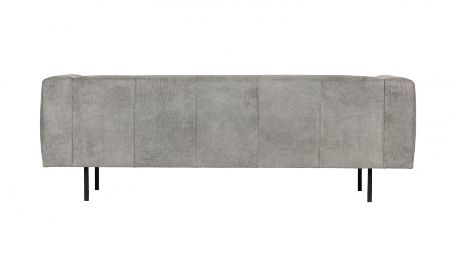 Canapé 2,5 places en simili cuir gris clair - Collection Skin - Vtwonen