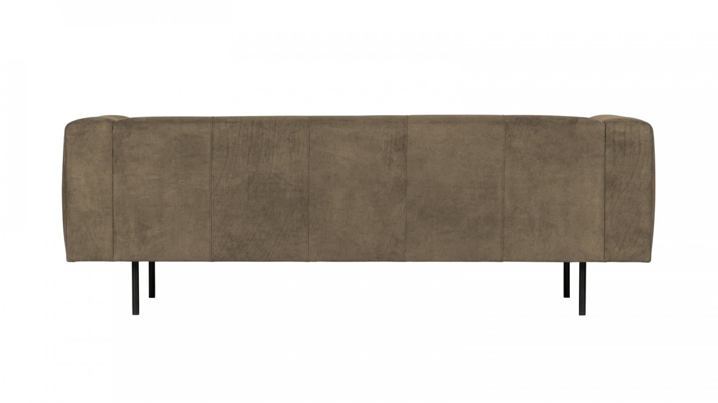 Canapé 2,5 places en simili cuir vert olive - Collection Skin - Vtwonen