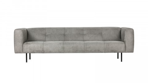 Canapé 4 places en simili cuir gris clair - Collection Skin - Vtwonen