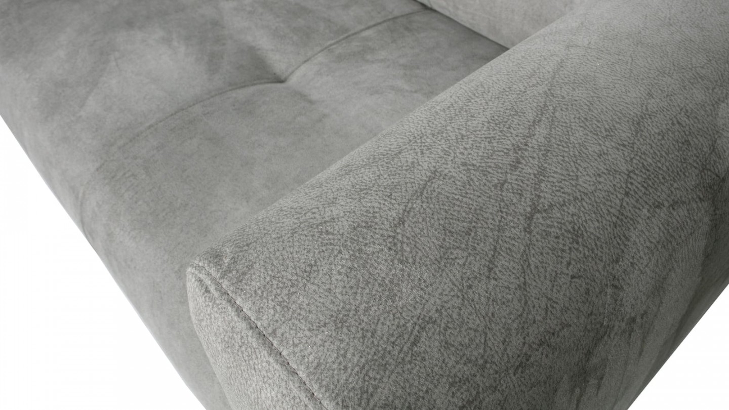 Canapé 4 places en simili cuir gris clair - Collection Skin - Vtwonen