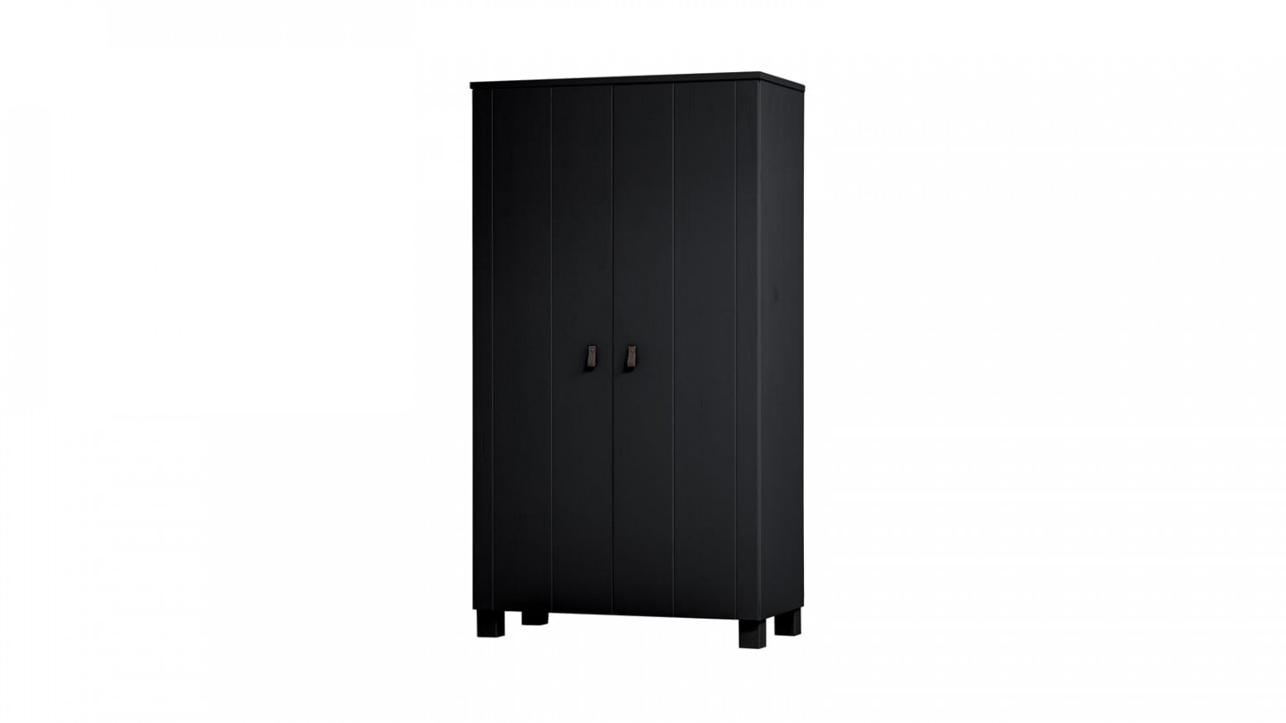 Armoire en pin noir - Collection Ties - Woood