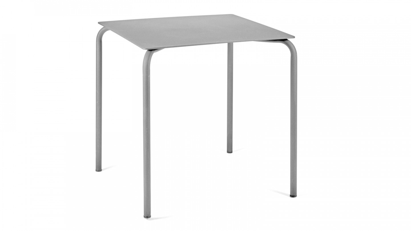 Table carrée en aluminium vert eucalyptus - Collection August - Serax